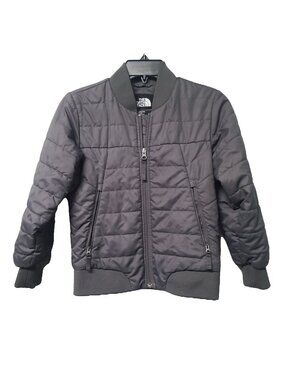 The North Face Bodenburg Quilted Down Bomber Jacket S Gray